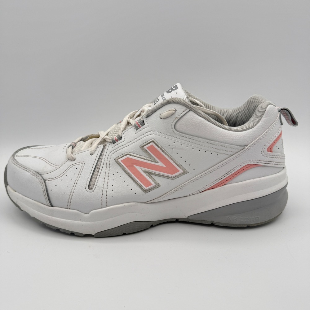 New Balance 608 Cross Trainer Women Wide Sz 11 D White PinkAthletic Sneaker
